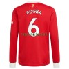 Maillot à Manches Longues Manchester United Paul Pogba 6 Domicile 2021-22 Pour Homme